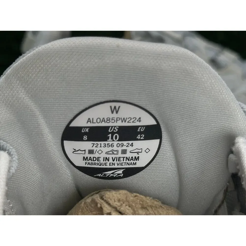 Altra FWD VIA AL0A85PW224 Athletic Sneaker Women's 10 Gray Mesh Gym Road Running